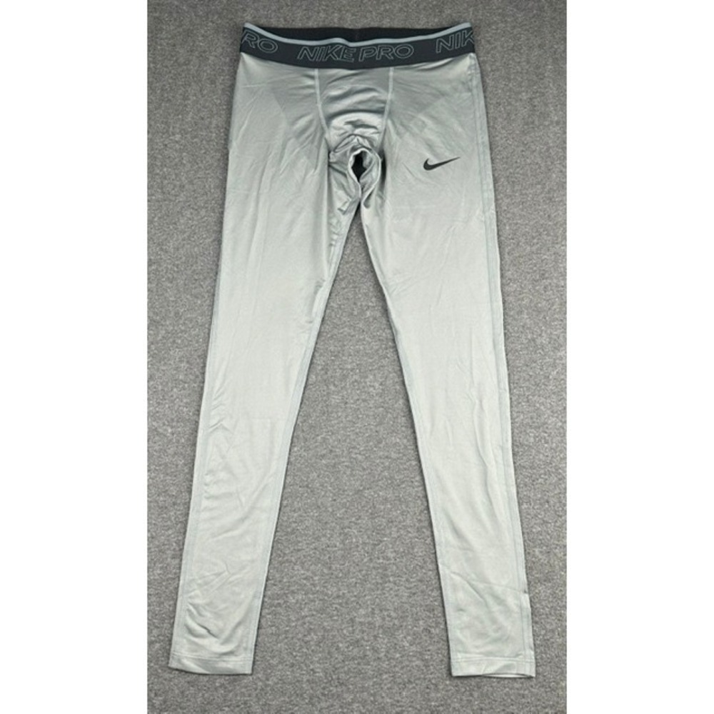 Nike Pro Dri-FIT Mens Gray Compression Tights Base Layer Leggings DD1913-084 M